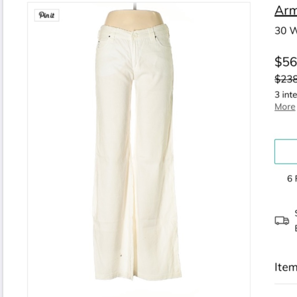 Armani Jeans linen pants